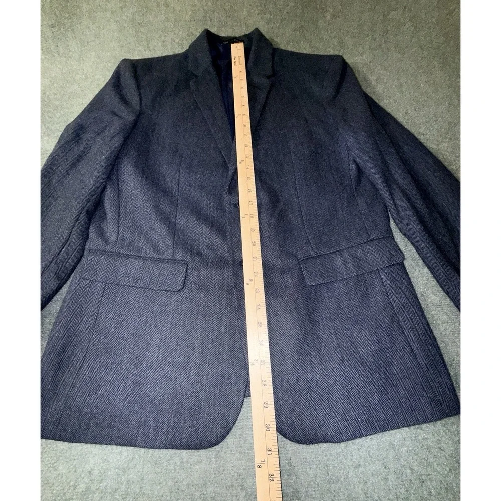 Banana Republic Blazer Jacket Navy Blue Wool Blend Men's Size‎ 42R